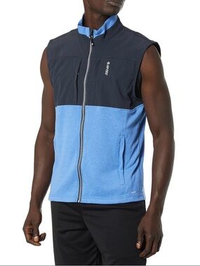 HiTec Mixed Media Honeycomb active Lightweight Fan point backzip mesh mens vest